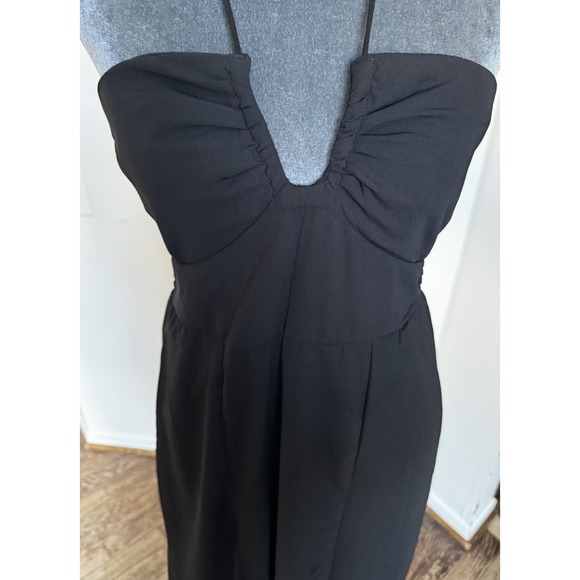 Maxi Dress M Romantic Whimsigoth Boho Dark Fairy Grunge Witchy Convertible Flowy - Picture 8 of 15